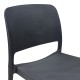 Καρέκλα Fenxy  pp σε μαύρη απόχρωση 38x42x77εκ