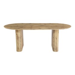 Τραπέζι Nembou  mdf σε oak απόχρωση 210x100x76εκ