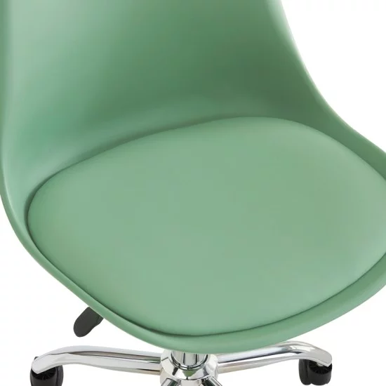 Καρέκλα γραφείου Gaston II  μέντα pp-pu 48x57x77-90εκ