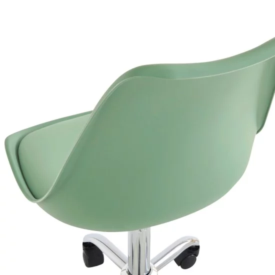 Καρέκλα γραφείου Gaston II  μέντα pp-pu 48x57x77-90εκ