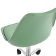 Καρέκλα γραφείου Gaston II  μέντα pp-pu 48x57x77-90εκ