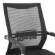 Καρέκλα γραφείου επισκέπτη Chromatic  μαύρο mesh με μέταλλο 54x53x97εκ