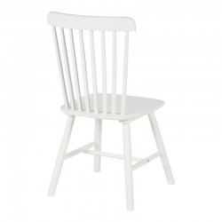 Καρέκλα Melia  rubberwood σε λευκή απόχρωση 45x51x87εκ