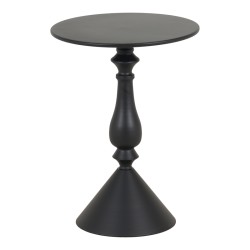 Βοηθητικό τραπέζι Lalou  μέταλλο σε μαύρη απόχρωση Φ40x55εκ