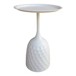 Βοηθητικό τραπέζι Waini  μέταλλο σε κρεμα απόχρωση Φ39x60εκ