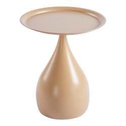 Βοηθητικό τραπέζι Samino  μέταλλο cappuccino Φ39x42εκ