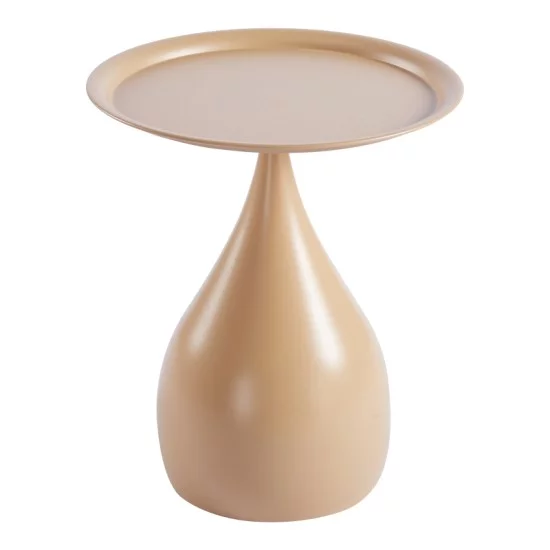 Βοηθητικό τραπέζι Samino  μέταλλο cappuccino Φ39x42εκ