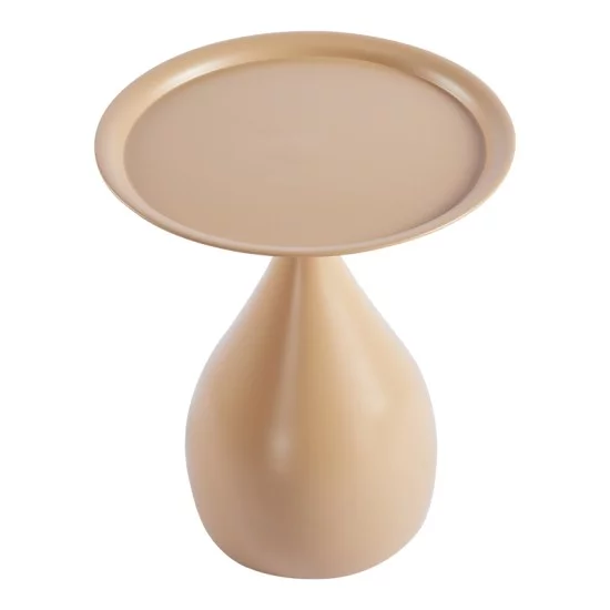 Βοηθητικό τραπέζι Samino  μέταλλο cappuccino Φ39x42εκ