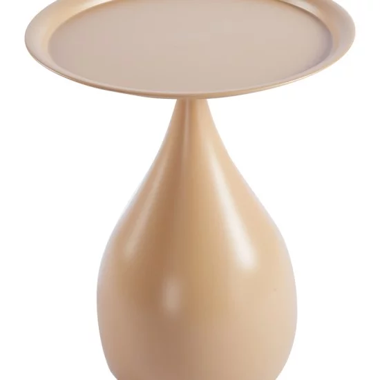 Βοηθητικό τραπέζι Samino  μέταλλο cappuccino Φ39x42εκ