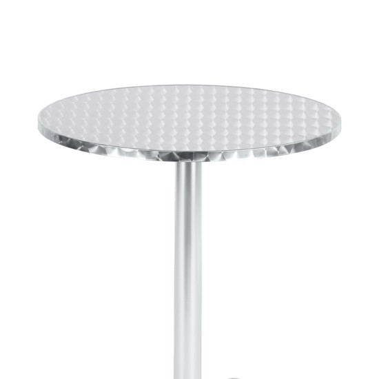 Τραπέζι Lazo pakoworld χρωμίου αλουμίνιο Φ60x70εκ Model: 130-000063