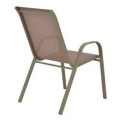 Πολυθρόνα Calan  μέταλλο σε σαμπανιζέ απόχρωση 54x74x91εκ