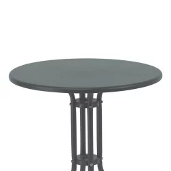Τραπέζι Vergo  ανθρακί μέταλλο Φ60x70εκ