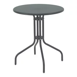 Τραπέζι Vergo  ανθρακί μέταλλο Φ60x70εκ
