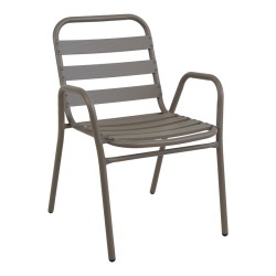 Τραπεζαρία Sussie-Ensure  5τεμ μέταλλο-γυαλί σε σαμπανιζέ απόχρωση 140x80x70εκ