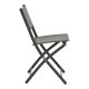 Καρέκλα Jeve  πτυσσόμενη μέταλλο-textilene σε ανθρακί απόχρωση 46x51x81εκ