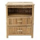 Κομοδίνο Ofra  bamboo φυσικό 56x46x69εκ Model: 141-000021