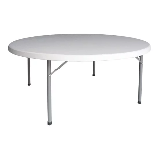 Τραπέζι βαλίτσα catering Comfort πτυσσόμενο στρόγγυλο σε λευκή απόχρωση Φ180x74εκ Τραπέζι βαλίτσα catering Comfort πτυσσόμενο στρόγγυλο σε λευκή απόχρωση Φ180x74εκ