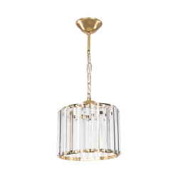 Φωτιστικό οροφής μονόφωτο Lavina  Ε27 σε χρυσή απόχρωση Φ20x20εκ