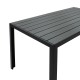 Τραπέζι Nares αλουμίνιο μαύρο-plywood ανθρακί 140x80x72.5εκ Τραπέζι Nares αλουμίνιο μαύρο-plywood ανθρακί 140x80x72.5εκ