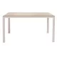 Τραπέζι Nares αλουμίνιο λευκό-plywood φυσικό 140x80x72.5εκ Τραπέζι Nares αλουμίνιο λευκό-plywood φυσικό 140x80x72.5εκ