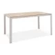 Τραπέζι Nares αλουμίνιο λευκό-plywood φυσικό 140x80x72.5εκ Τραπέζι Nares αλουμίνιο λευκό-plywood φυσικό 140x80x72.5εκ