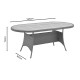 Τραπέζι Keir pakoworld rattan-αλουμίνιο καφέ 180x90x72εκ Model: 152-000054