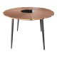 Τραπεζαρία Pinap-Dashiell σετ 5τεμ μαύρο αλουμίνιο και plywood σε φυσική απόχρωση Φ110x74εκ Τραπεζαρία Pinap-Dashiell σετ 5τεμ μαύρο αλουμίνιο και plywood σε φυσική απόχρωση Φ110x74εκ