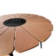 Τραπεζαρία Pinap-Dashiell σετ 5τεμ μαύρο αλουμίνιο και plywood σε φυσική απόχρωση Φ110x74εκ Τραπεζαρία Pinap-Dashiell σετ 5τεμ μαύρο αλουμίνιο και plywood σε φυσική απόχρωση Φ110x74εκ