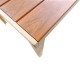 Τραπέζι Nares  σαμπανί αλουμίνιο plywood σε φυσική απόχρωση 140x80x72.5εκ