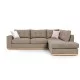 Γωνιακός καναπές αριστερή γωνία Boston  ύφασμα mocha-cream 280x225x90εκ