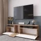 Έπιπλο τηλεόρασης Elana sonoma-λευκό 150x29.5x46.3εκ Έπιπλο τηλεόρασης Elana sonoma-λευκό 150x29.5x46.3εκ