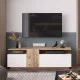 Έπιπλο τηλεόρασης Elana sonoma-λευκό 150x29.5x46.3εκ Έπιπλο τηλεόρασης Elana sonoma-λευκό 150x29.5x46.3εκ