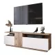 Έπιπλο τηλεόρασης Elana sonoma-λευκό 150x29.5x46.3εκ Έπιπλο τηλεόρασης Elana sonoma-λευκό 150x29.5x46.3εκ