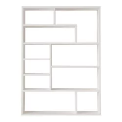 Βιβλιοθήκη Decora  σε λευκη απόχρωση 90x22x123.6εκ