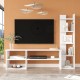 Σύνθετο σαλονιού Perla σε λευκή απόχρωση 120x29.5x41,8εκ Σύνθετο σαλονιού Perla σε λευκή απόχρωση 120x29.5x41,8εκ