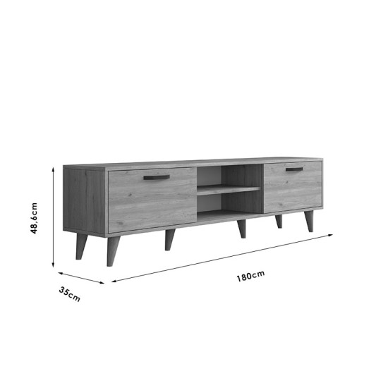 Έπιπλο τηλεόρασης Sabian  sonoma 180x35x48,5εκ