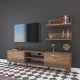 Σύνθετο σαλονιού Jasmine καρυδί 180x35x48.5εκ Σύνθετο σαλονιού Jasmine καρυδί 180x35x48.5εκ