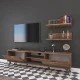 Σύνθετο σαλονιού Jasmine καρυδί 180x35x48.5εκ Σύνθετο σαλονιού Jasmine καρυδί 180x35x48.5εκ