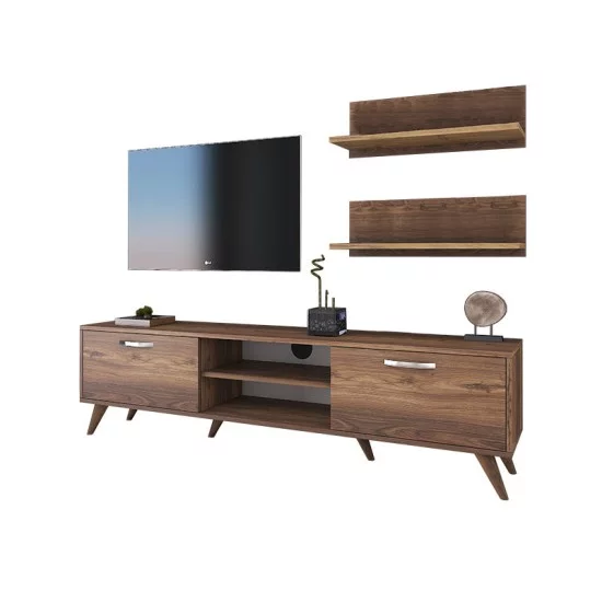 Σύνθετο σαλονιού Jasmine καρυδί 180x35x48.5εκ Σύνθετο σαλονιού Jasmine καρυδί 180x35x48.5εκ