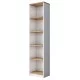Γραφείο με βιβλιοθήκη Goldie  λευκό-φυσικό 160x50x161.8εκ