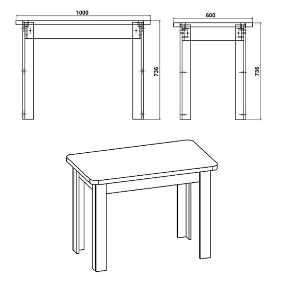 Τραπέζι Celeste  sonoma 100x60x73.5εκ Model: 184-000010