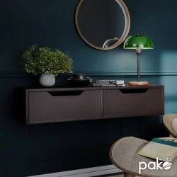 Κονσόλα επιτοίχια Alberto  σε wenge απόχρωση100x32.5x22εκ
