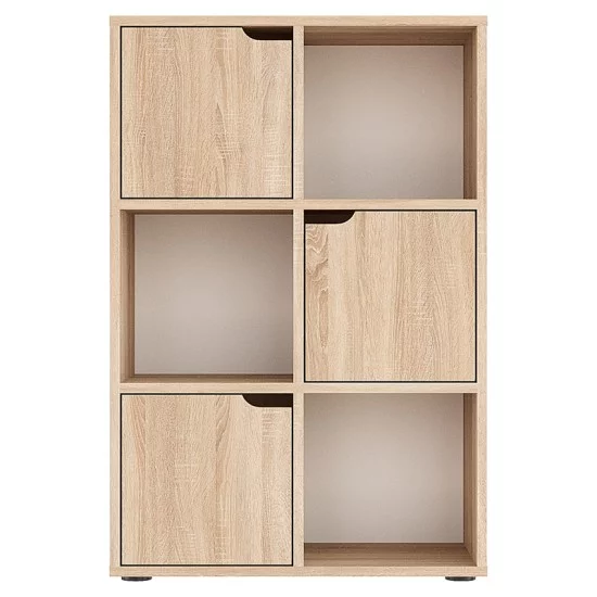 Βιβλιοθήκη Bookel  μελαμίνης σε sonoma απόχρωση 59.5x27.5x89εκ