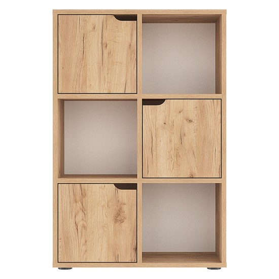 Βιβλιοθήκη Bookel  μελαμίνης σε oak απόχρωση 59.5x27.5x89εκ Model: 184-000102