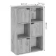 Βιβλιοθήκη Bookel μελαμίνης σε oak απόχρωση 59.5x27.5x89εκ Βιβλιοθήκη Bookel μελαμίνης σε oak απόχρωση 59.5x27.5x89εκ