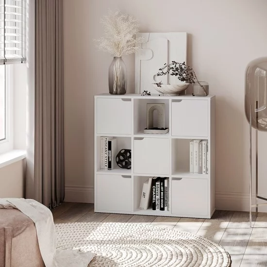 Βιβλιοθήκη Bookel σε λευκή απόχρωση 88.5x27.5x89.3εκ Βιβλιοθήκη Bookel σε λευκή απόχρωση 88.5x27.5x89.3εκ