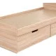 Κρεβάτι Regan  με συρτάρια σε oak απόχρωση 90x200εκ