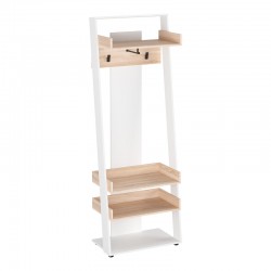 Έπιπλο εισόδου Sciove  σε λευκή-φυσική απόχρωση 70x40x200εκ