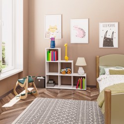 Βιβλιοθήκη Schody  σε λευκή απόχρωση 105.5x29.2x107εκ