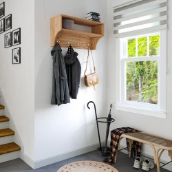 Κρεμάστρα Crosta  σε oak απόχρωση 80x28x40εκ